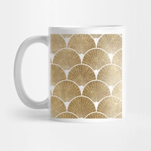 Art Deco elegance - golden fan II Mug